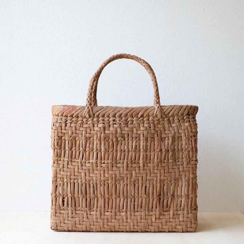 山葡萄 かごバッグ 網代編み×透かし編み | ORIORI
