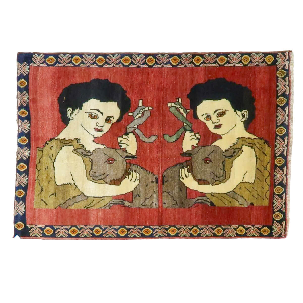 ギャッベ／オールド カシュガイ 158×107cm（AM-4147） – ギャッベ