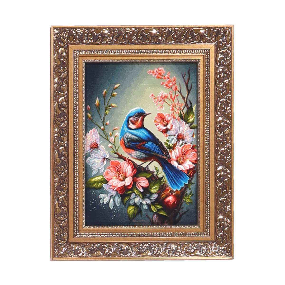 ペルシャ絨毯 タブリーズ産 絵画絨毯 90×71cm（FP-70269） – ギャッベ