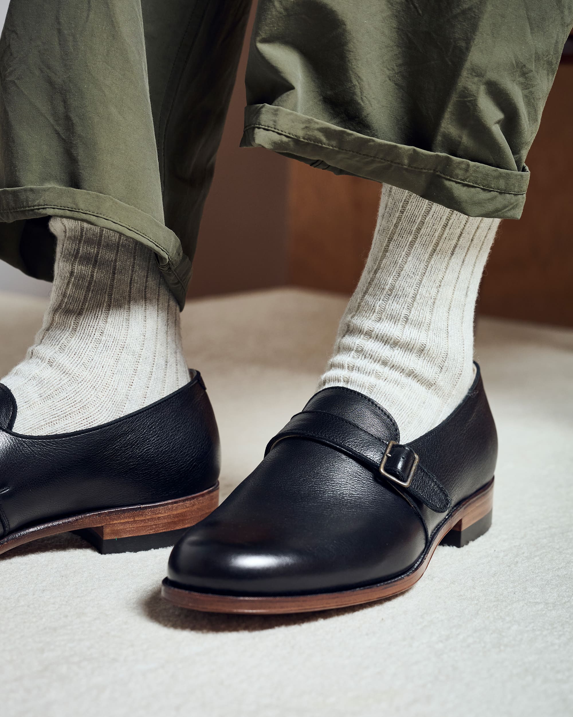 ORIENTAL オリエンタル 310 Buckle slipon Black (FG-3310) レザー