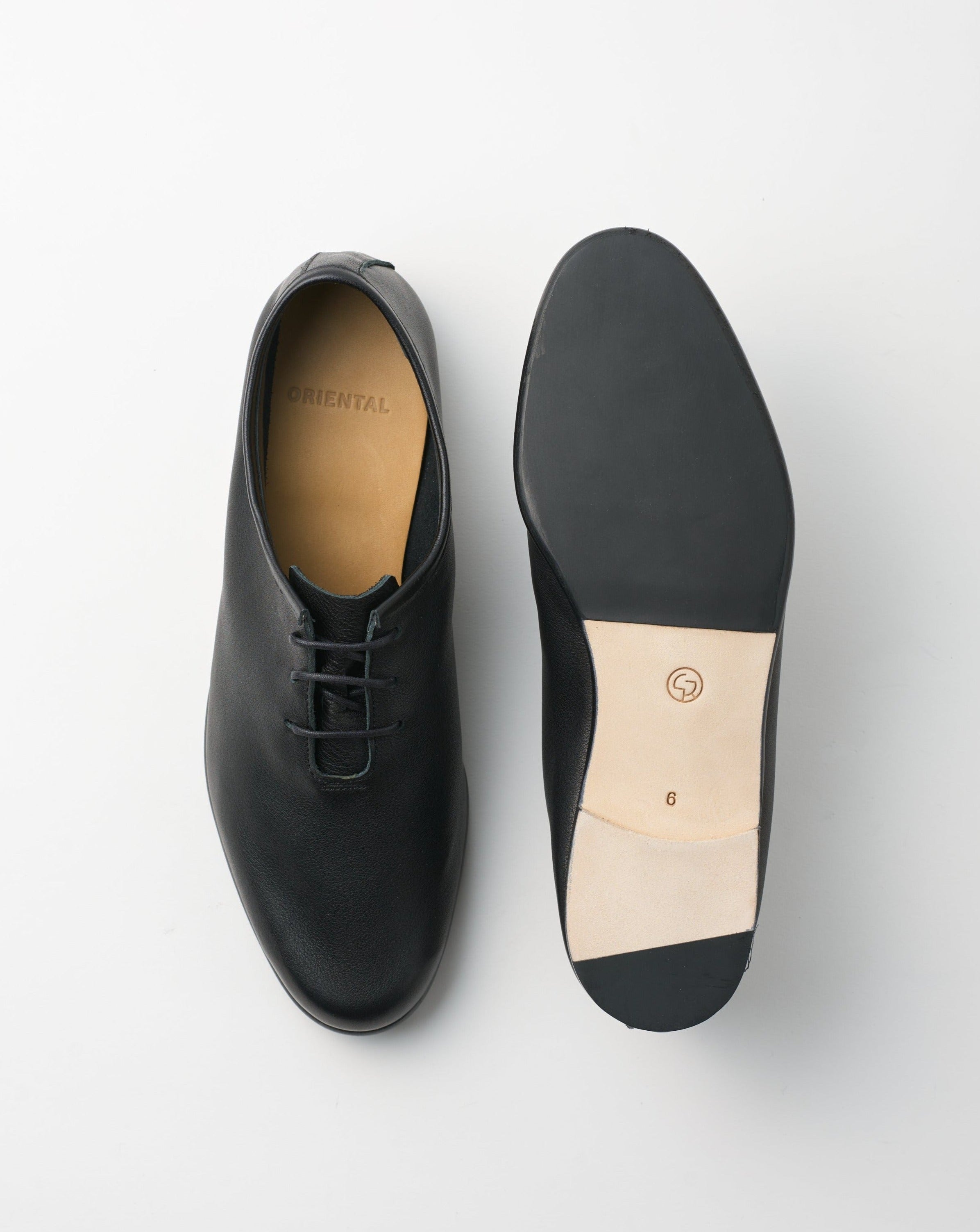 ORIENTAL オリエンタル 001 Unlined plain toe Black (R-0002) レザー