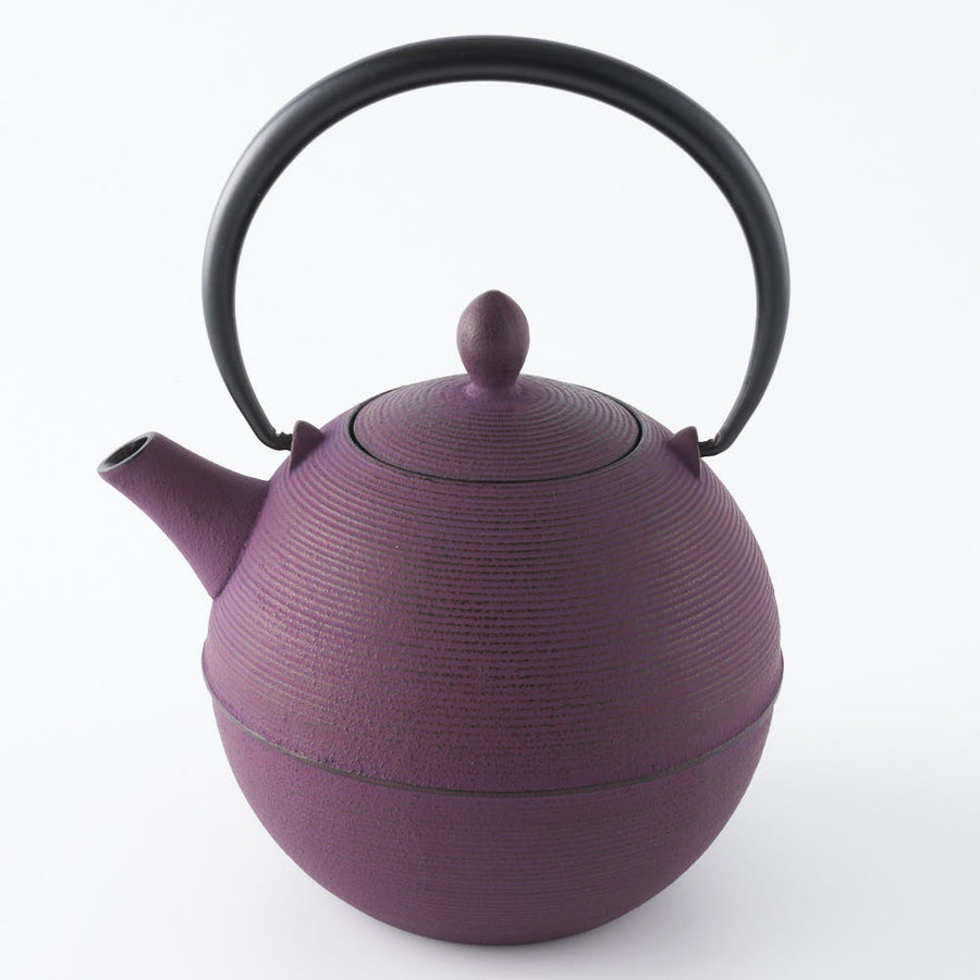 藍花 南部鉄器 日の丸 ダークパープル 鉄急須 ¥19,800 大人の焼き物