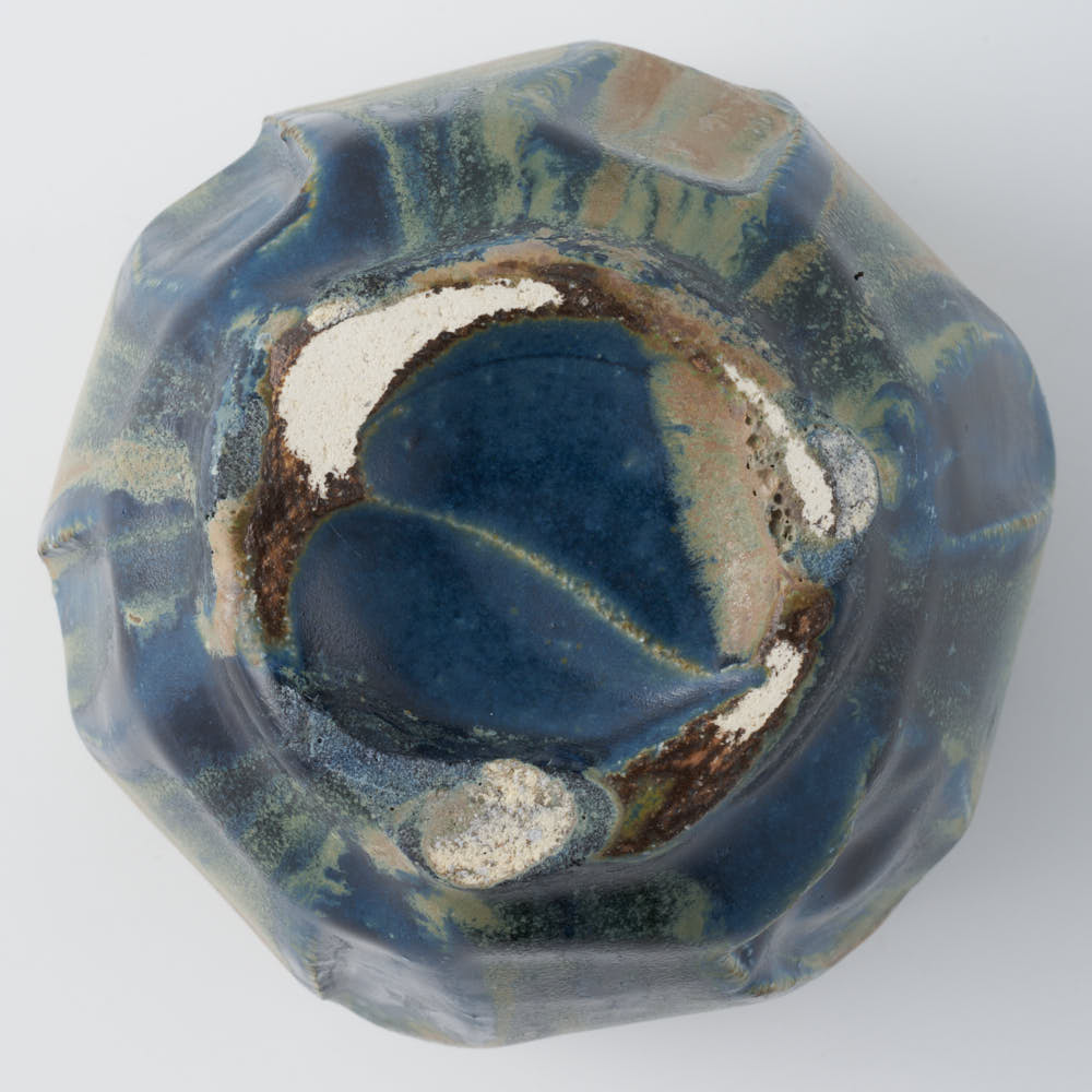 作家 山本一仁 紺碧釉 面取フリーカップ ¥2,530 大人の焼き物