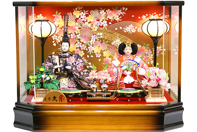 特選 雛人形 ガラスケース入り 黒皮リュウ 特選 雛人形 ガラスケース