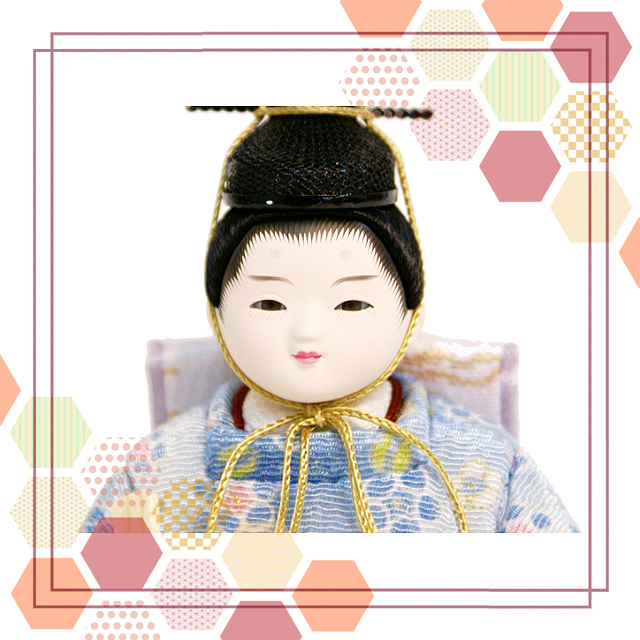 雛人形 吉徳監修 柿沼東光作「吉祥雛」 木目込み人形 親王平飾り(331