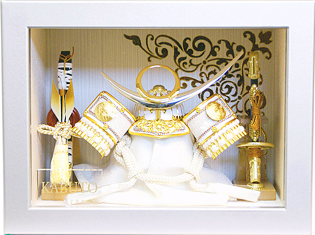 五月人形,5月人形,兜,上杉謙信,額入り,ケース飾り,MA-122,送料無料