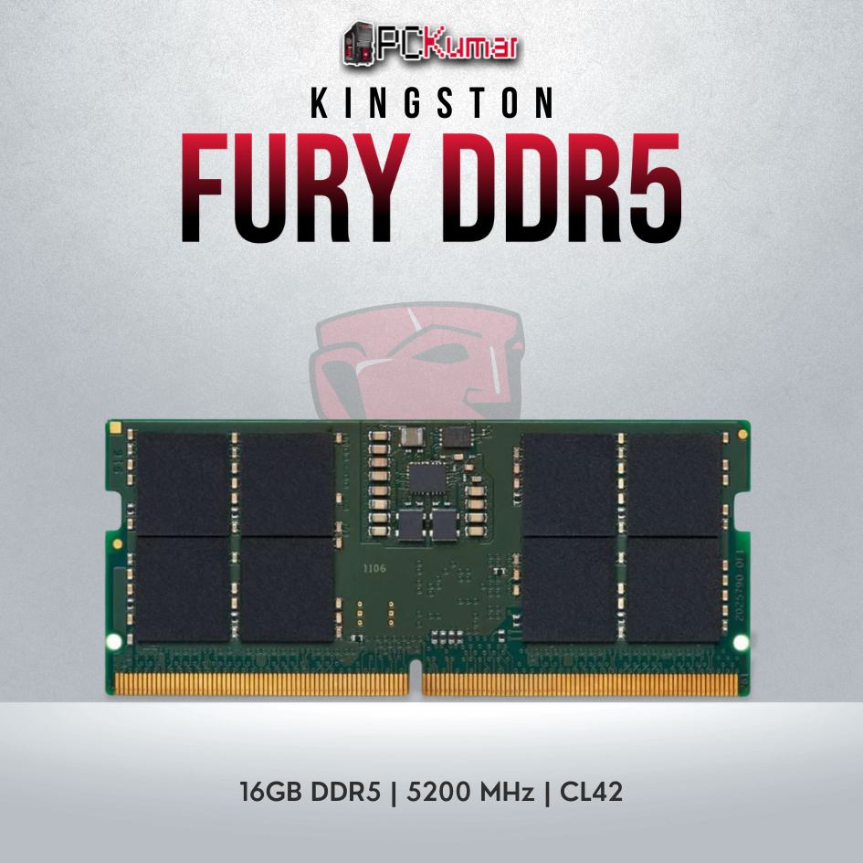 Kingston Fury DDR5 Laptop 16GB RAM - 5200MT/s, KVR52S42BS8-16