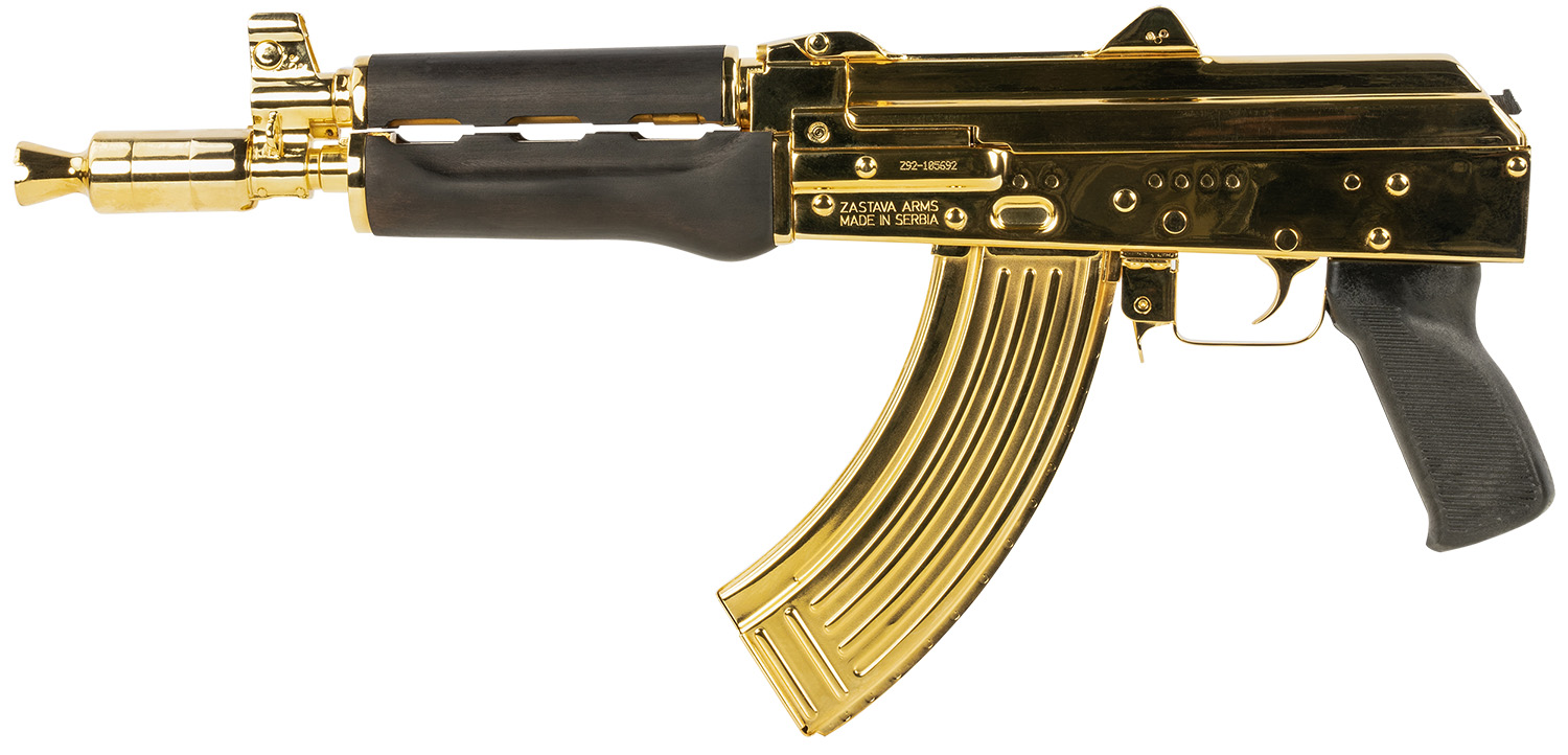 ZASTAVA ZP92762MGL ZPAP92 762 PSTL 24K GOLD WLNT | Paducah Shooters