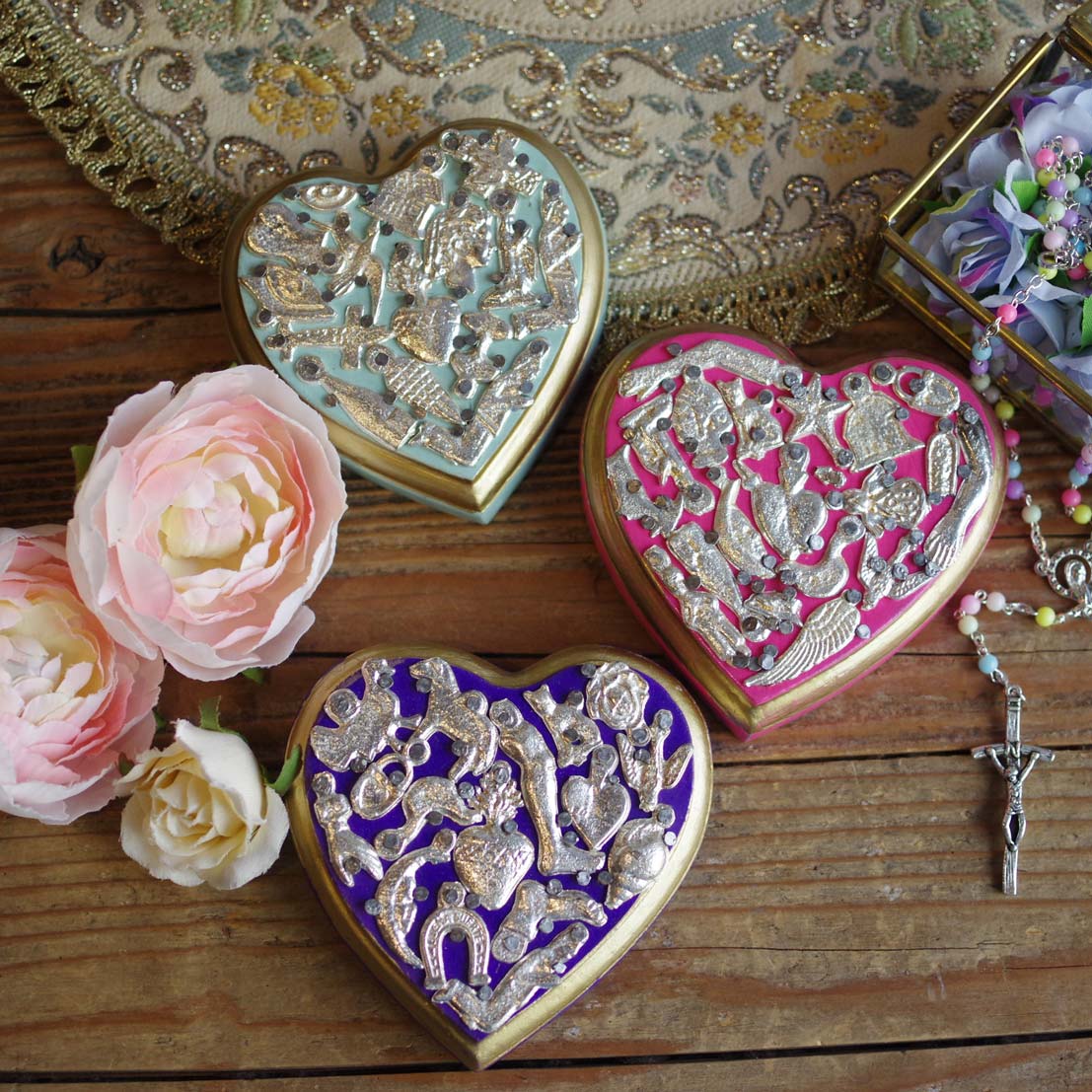 ミラグロチャーム☆ハート壁掛け【8.5cm】A