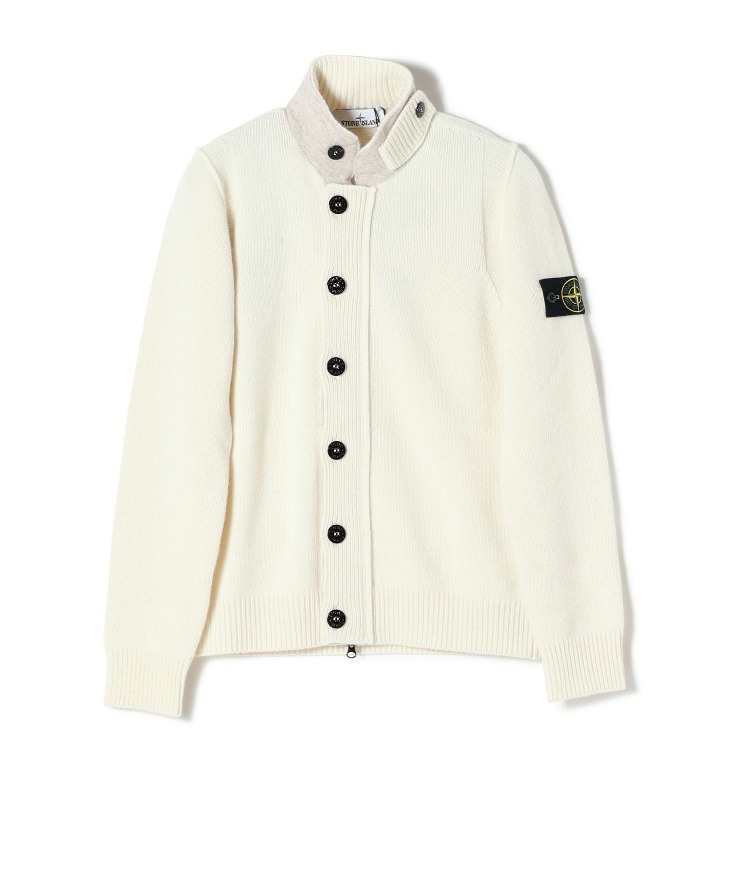 STONE ISLAND(ストーンアイランド)】 ボタン付きジャンパー フェルト