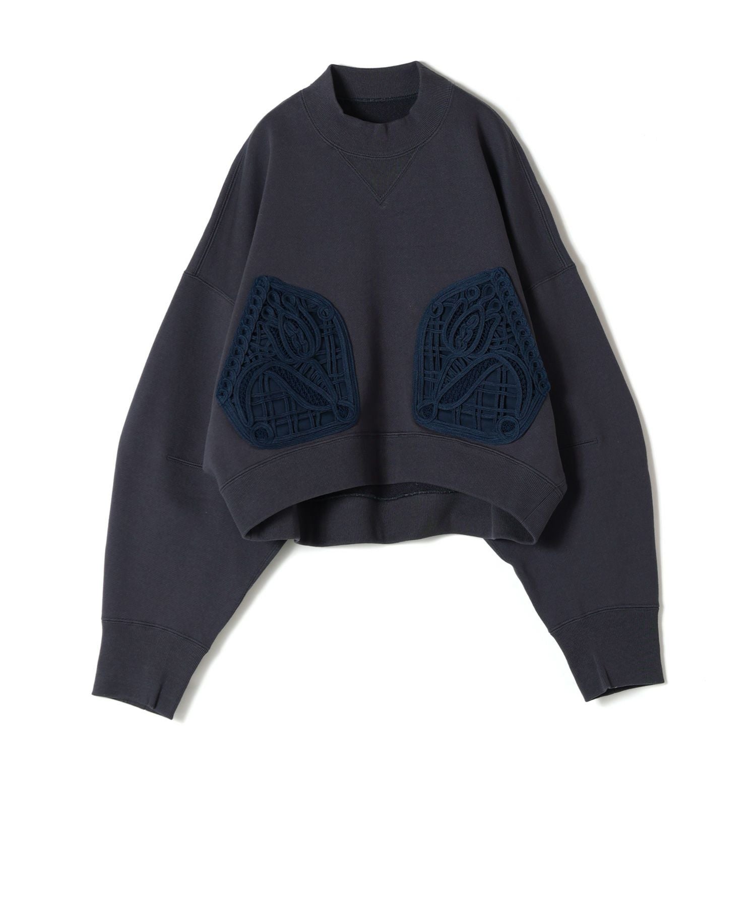 Mame Kurogouchi(マメ クロゴウチ)】 Cording Embroidery Cropped