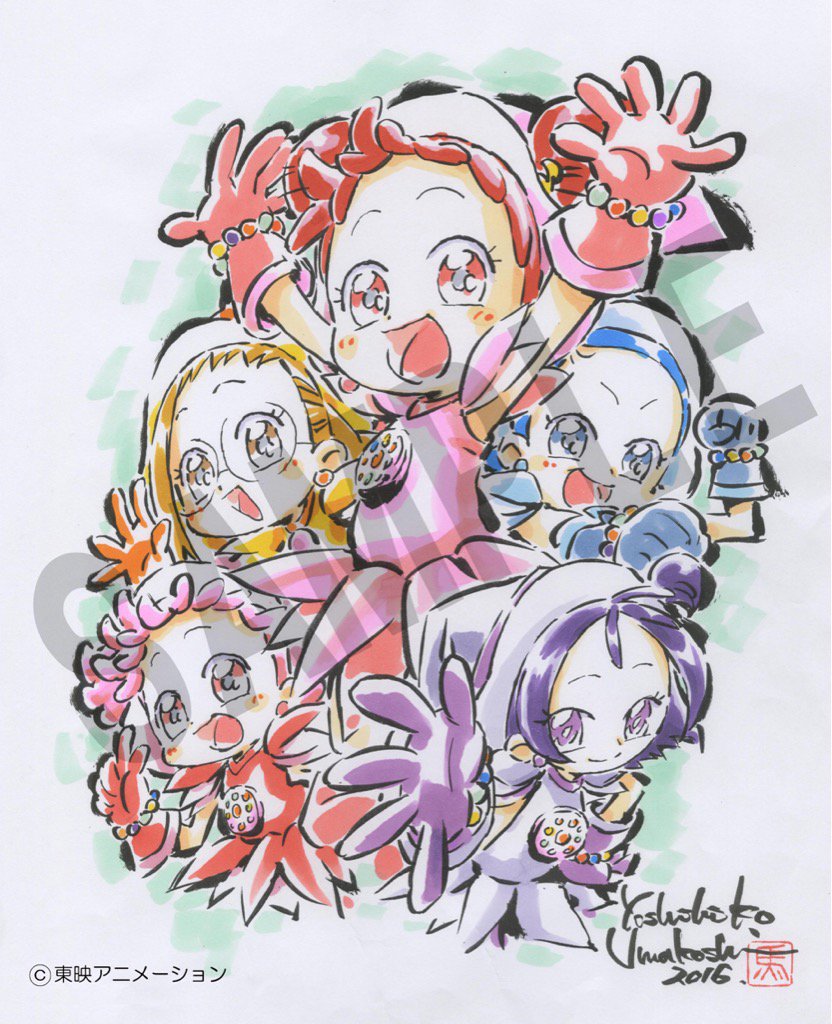 おジャ魔女どれみ 【現状品】も〜っと! 馬越嘉彦 キャンバスアート 東映アニメ