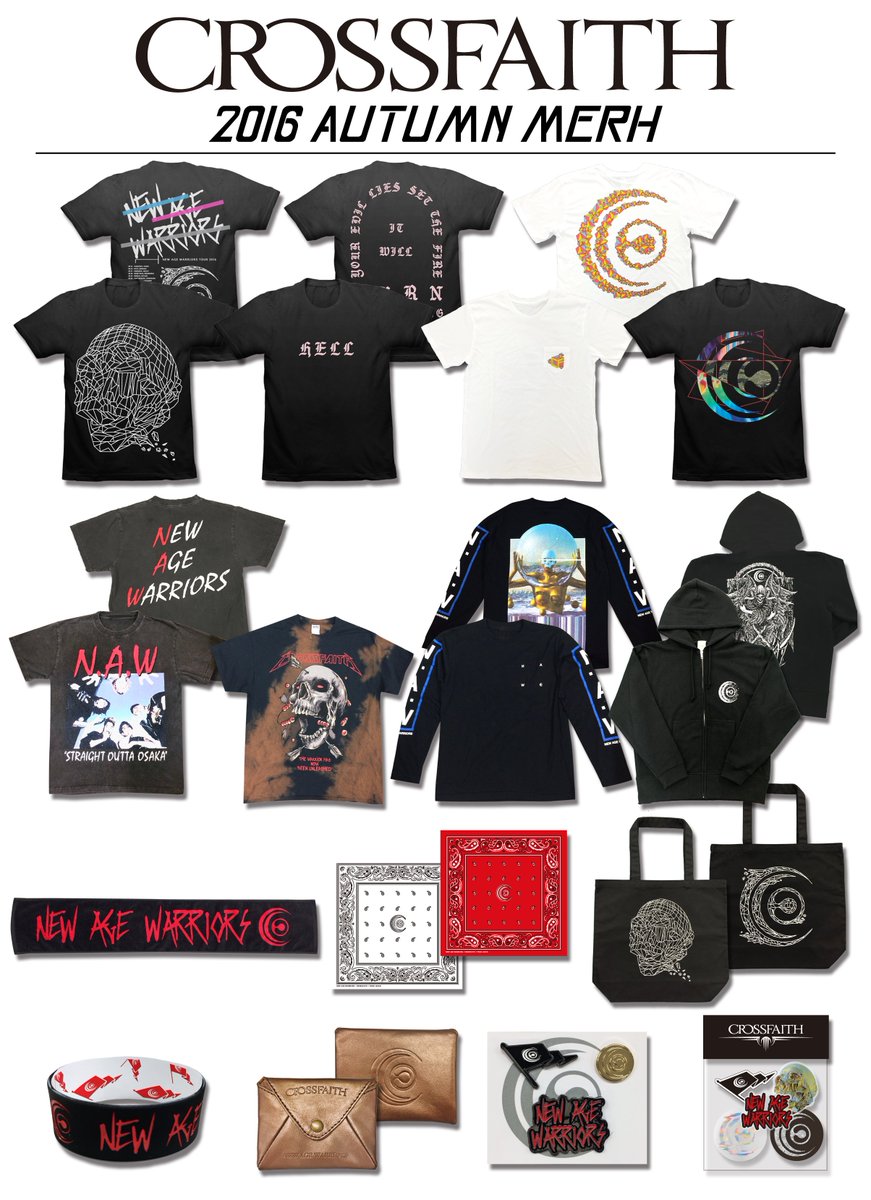 Crossfaith 2016 Winter Merch」として初のMA-1、そしてプルオーバー