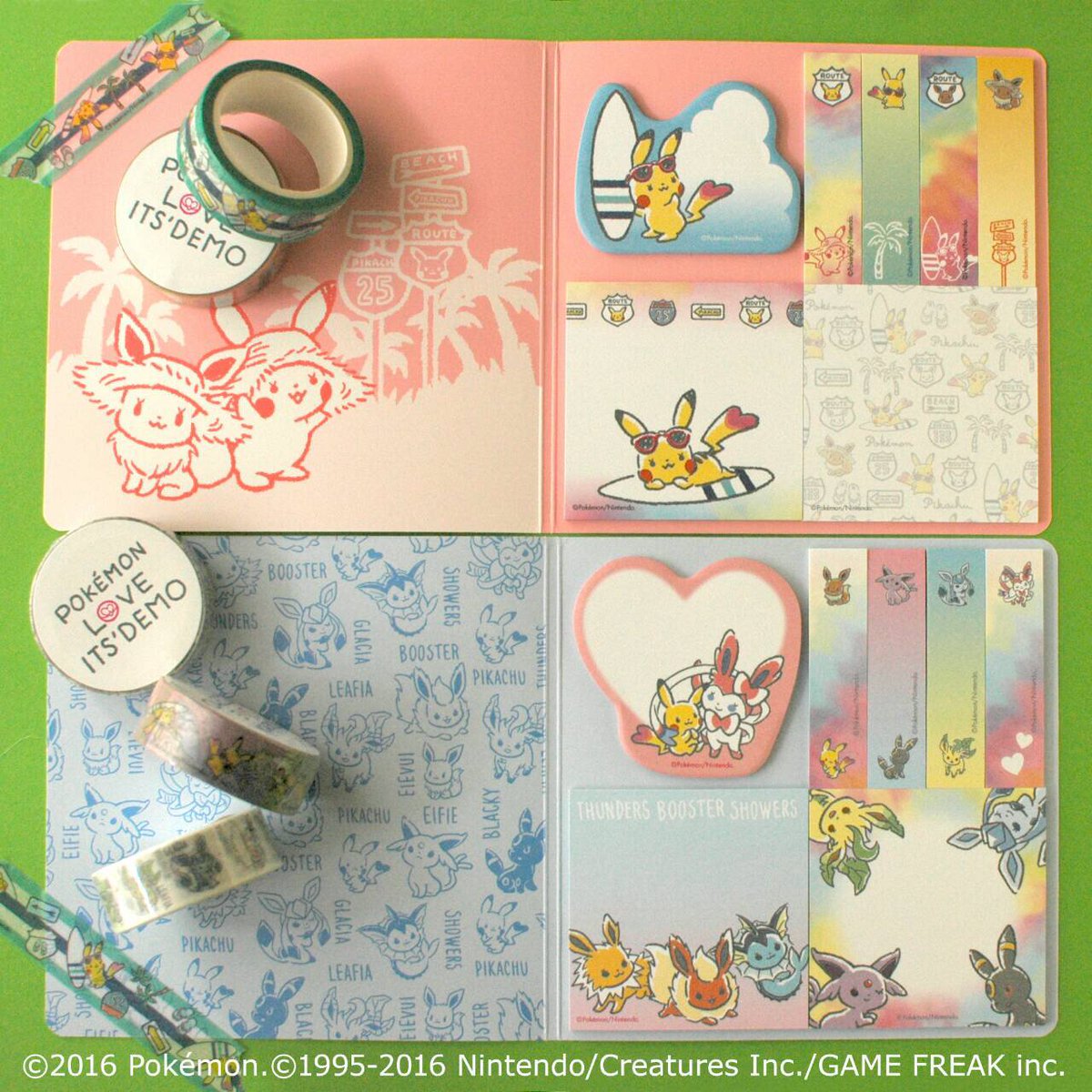 ポケモン×イッツデモ』コラボアイテムから、 付箋とマスキングテープの