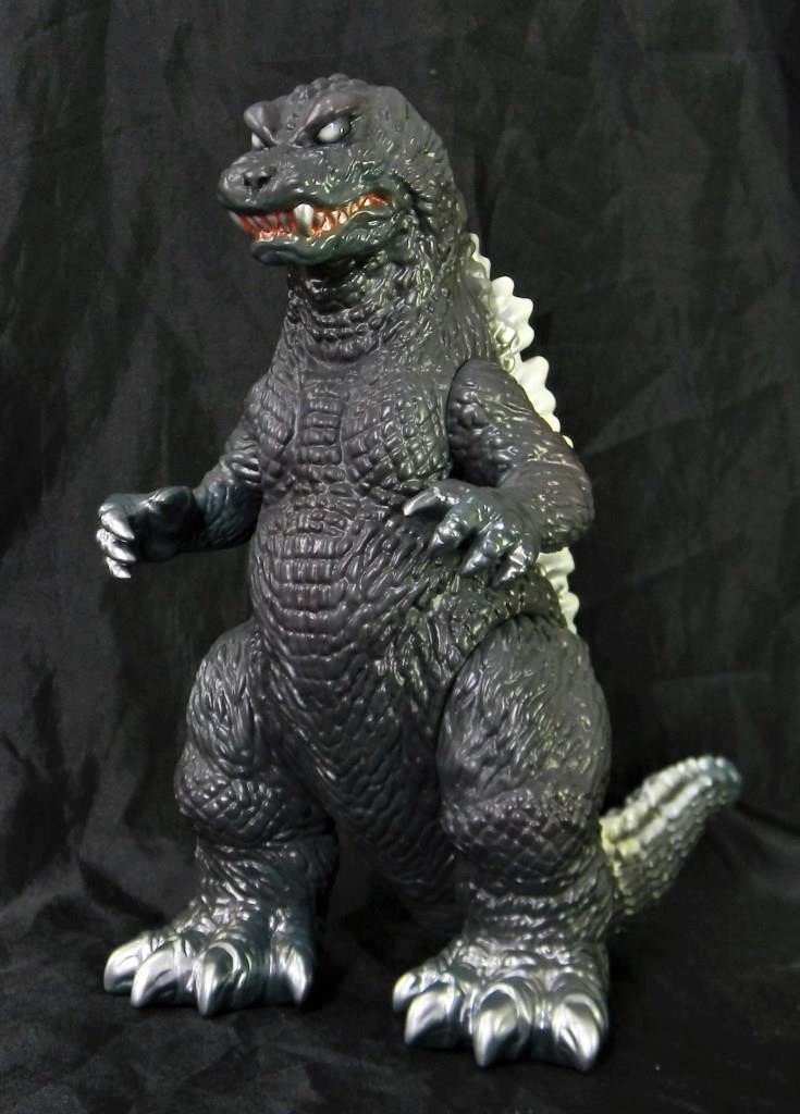 M1号のGMKゴジラ・グレーver.のレトロ調ソフビです。品田冬樹さん
