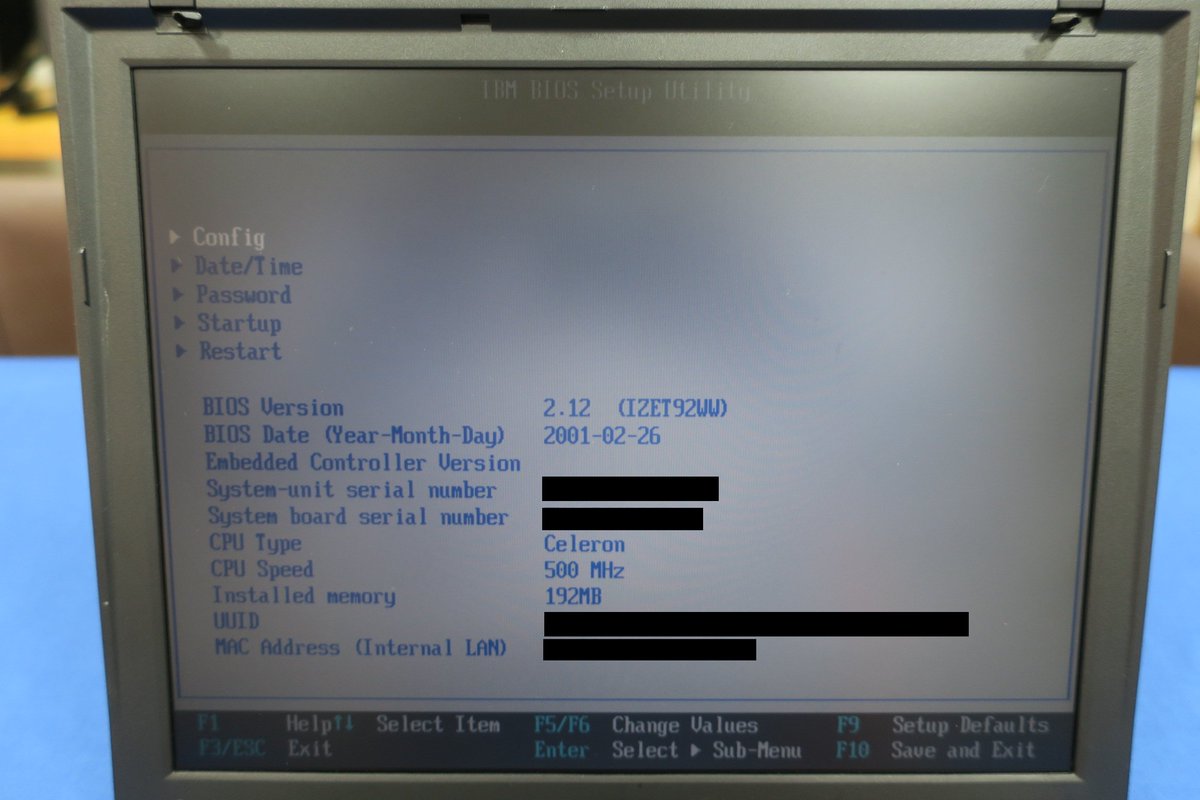 ThinkPad X21(Junk) 】先日、ご紹介したX21ですが．．．実はもう1台