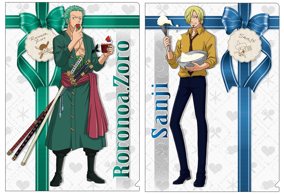 新商品】麦わらストア限定 クリアファイルセット ゾロ、サンジ 700円+