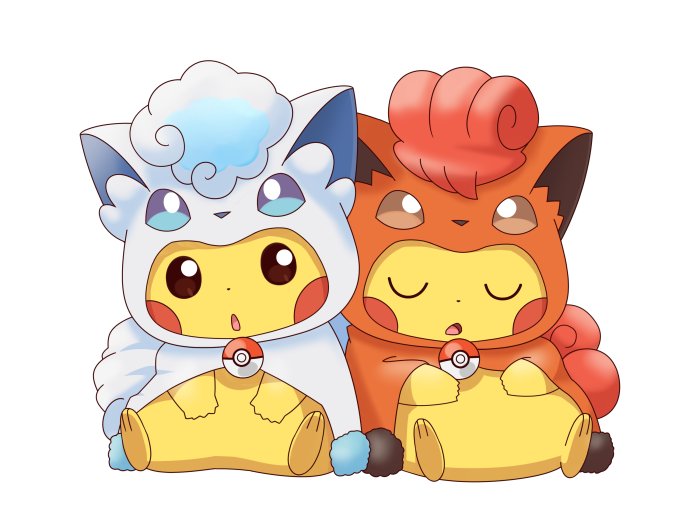 ロコン＆アローラロコンポンチョピカチュウ