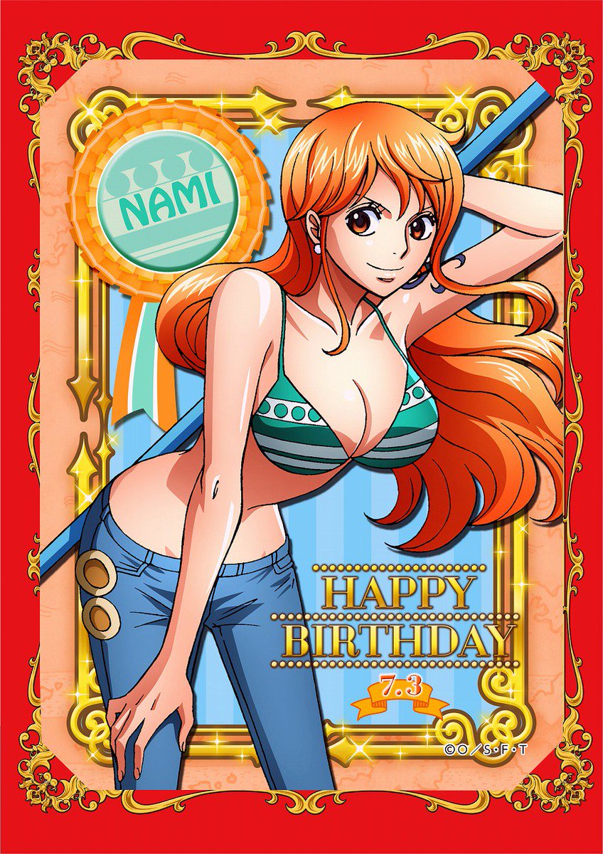 新商品】麦わらストア限定 バースデーブロマイド ナミ 500円+税 好評