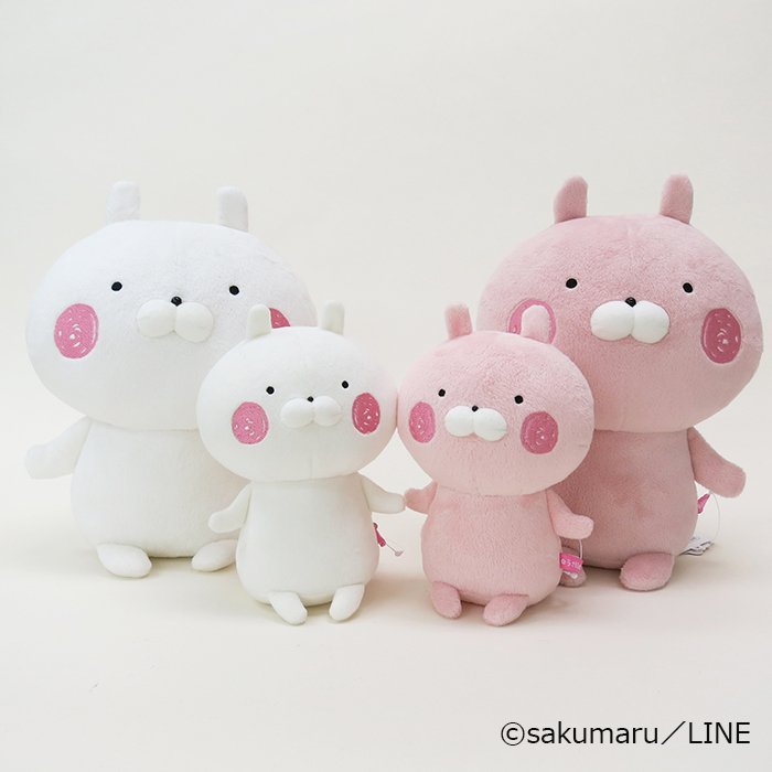 新登場／ 人気のおすわりポーズのぬいぐるみに、#うさまる＆#うさこ の