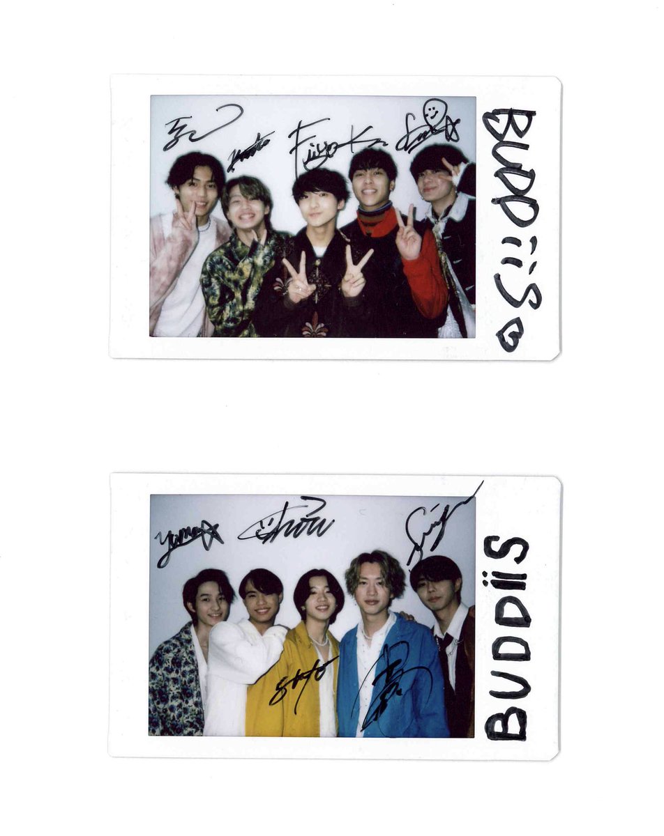 プレゼント🎁】 #BUDDiiS @buddiis サイン入りチェキ(セット)1名様に