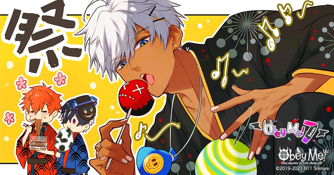 The Obey Me! art team have a special piece for Obey Me! Seven