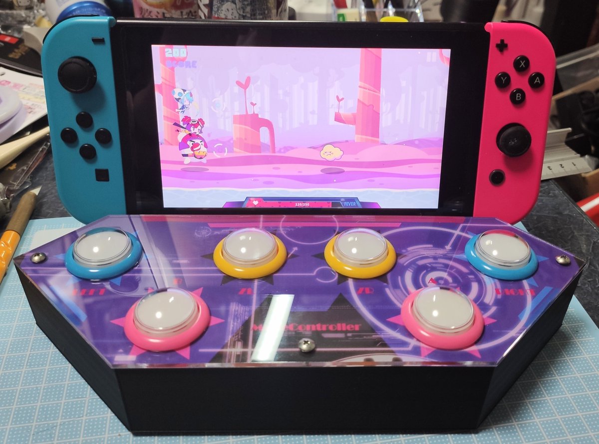 Nintendo Switch対応Muse Dash専用コントローラーのデザインが完成