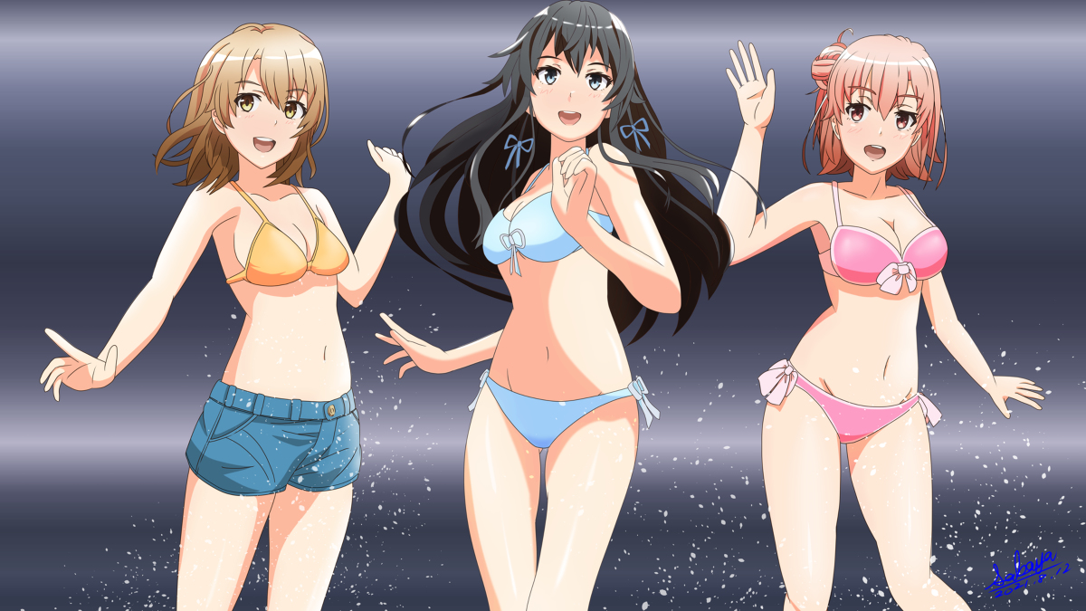 由比ヶ浜結衣」夏の海 #やはり俺の青春ラブコメはまちがっている。 #俺