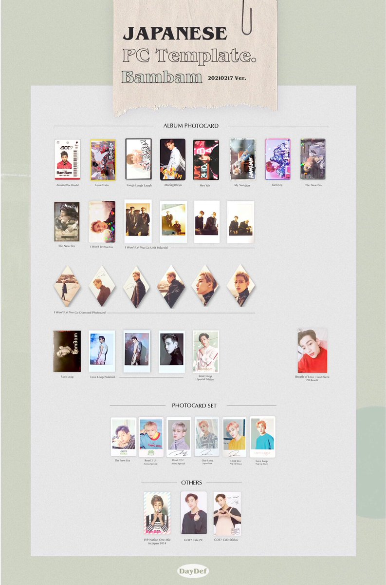 GOT7 bambam ベンベン gotit♡ A トレカトレカチップ GOT7 BAMBAM