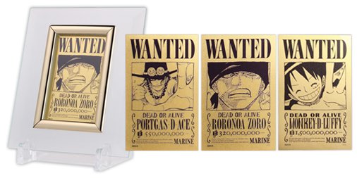 予約締切迫る！】 純金製、シリアルナンバー入りの『ONE PIECE