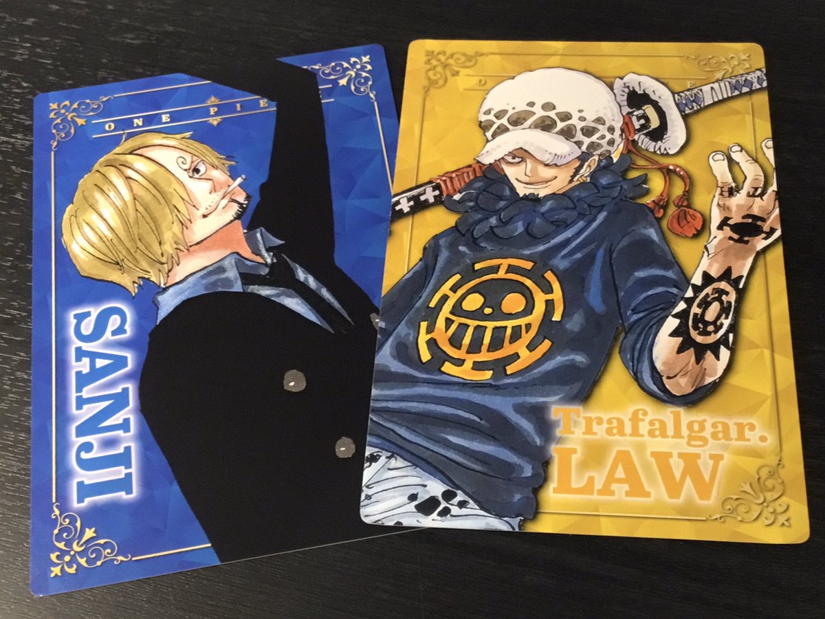 再入荷】原画商品 『ONE PIECE』 ポートレートカード サンジ/ロー 300