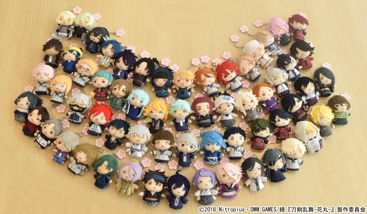 刀剣乱舞-花丸-』指の上シリーズ 全62種 再販 3月中旬頃の発売予定です