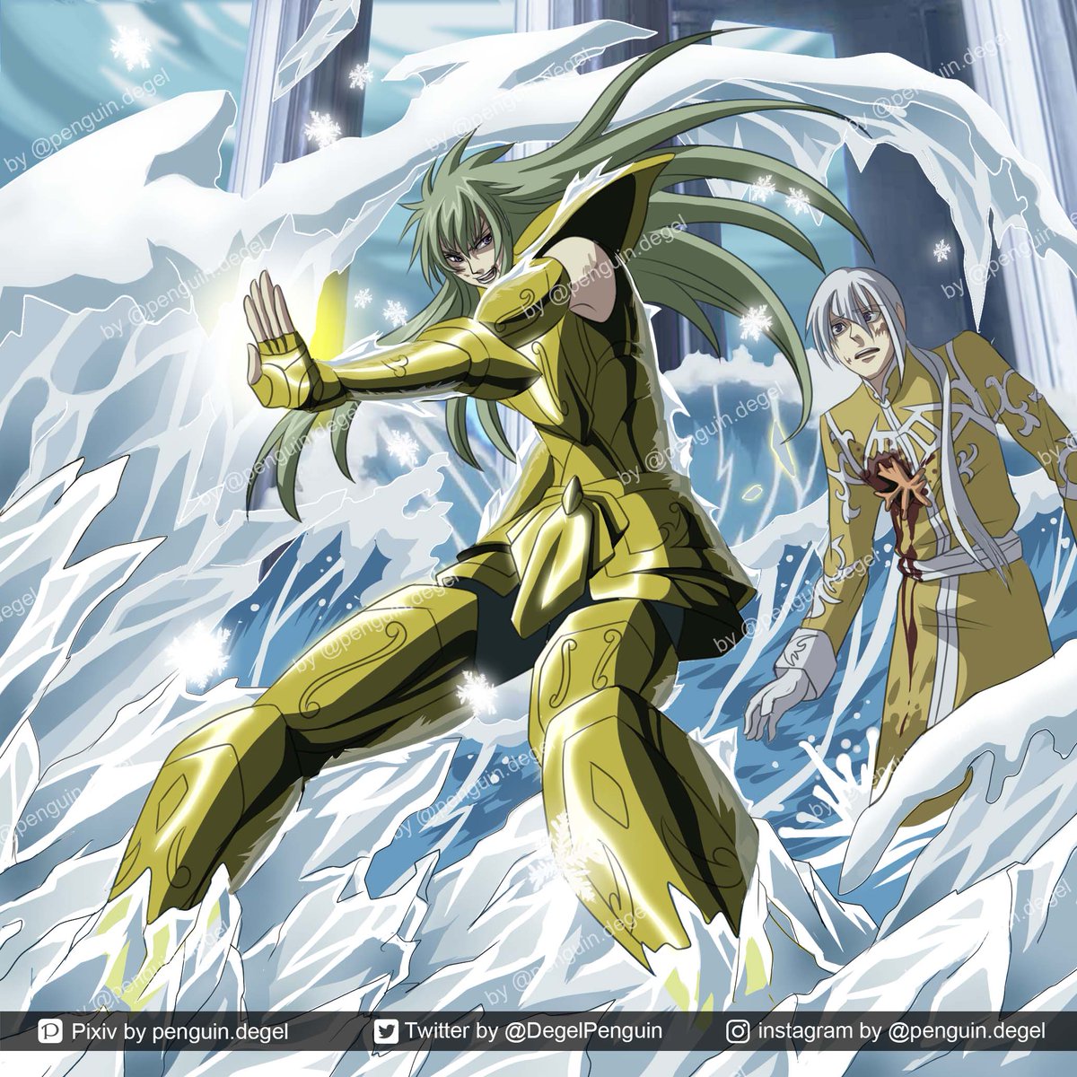 The Entrust】 (my drawing about Saint seiya-The lost canvas) #水瓶