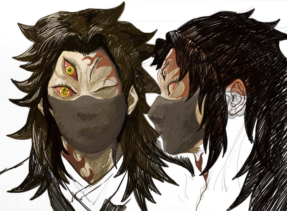 こういうことですね。「上弦の壱」#上弦の鬼 #鬼滅の刃 #上弦の壱 #黒