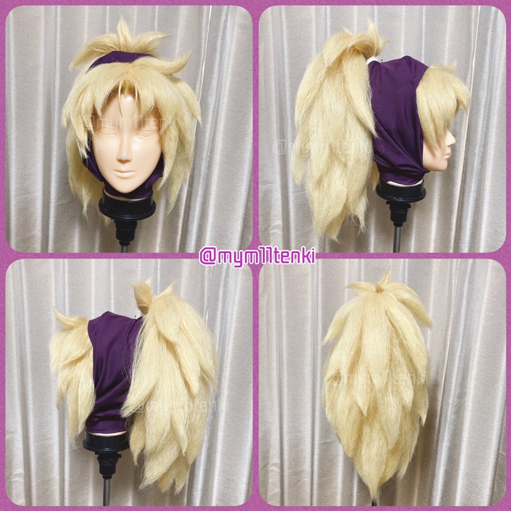 まゆめズラ工房 RKRN//忍たま 斉藤タカ丸 ウィッグ ①頭巾あり ②頭巾