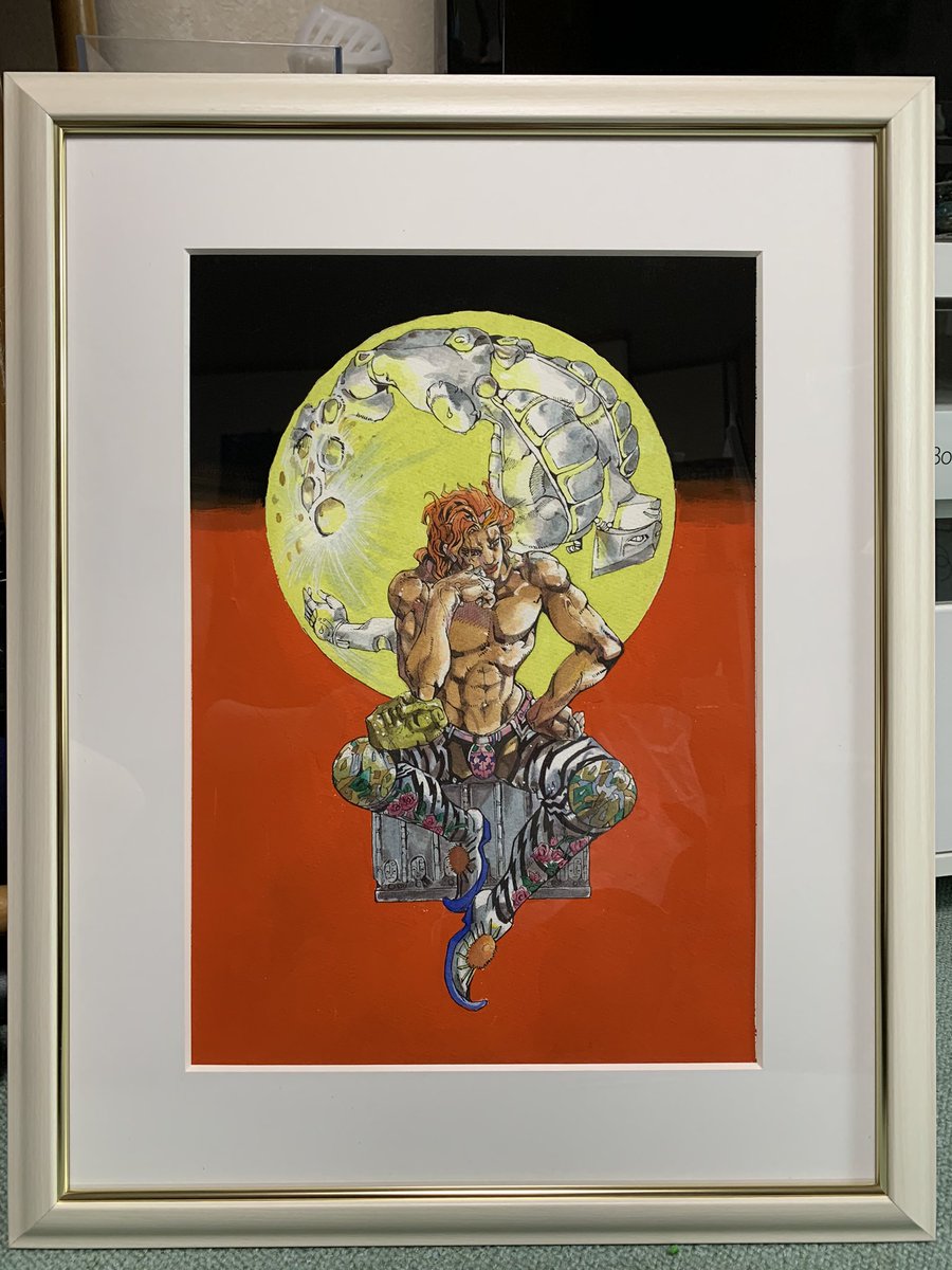 水彩画でジョジョ展のDIOのイラストを描きました。 原画が欲しかったの