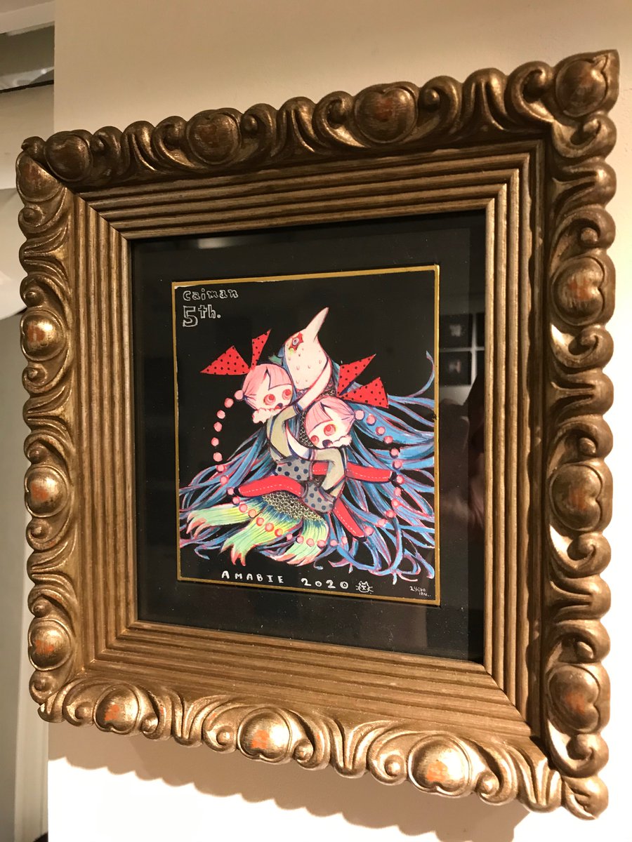 劇団イヌカレー、2白犬さんの原画。ポメロメコとアマビエ様