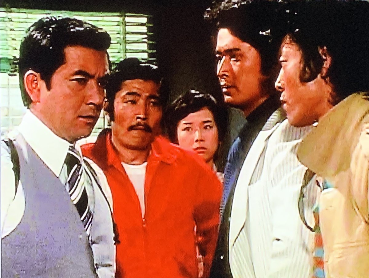 大追跡』第9話より。 加山雄三・藤竜也・沖雅也・柴田恭兵・長谷直美