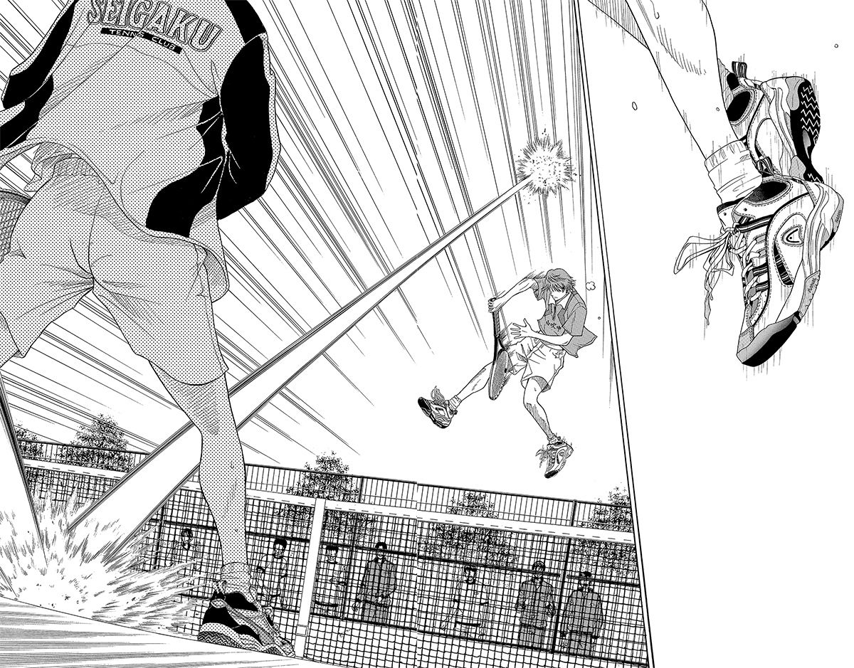 Genius 96 「シングルス3」 桃城が攻めている戦況の中、桃城の得意技で