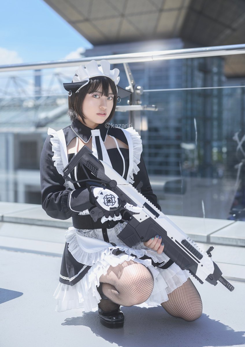 元自衛官が、サイバーなメイドさんのコスプレしてみた #C102_cos #C102