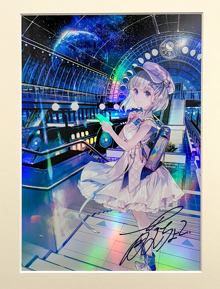 告知させて】 藤ちょこ先生作「月の駅より🌕」 #藤色巡り でも好評だっ