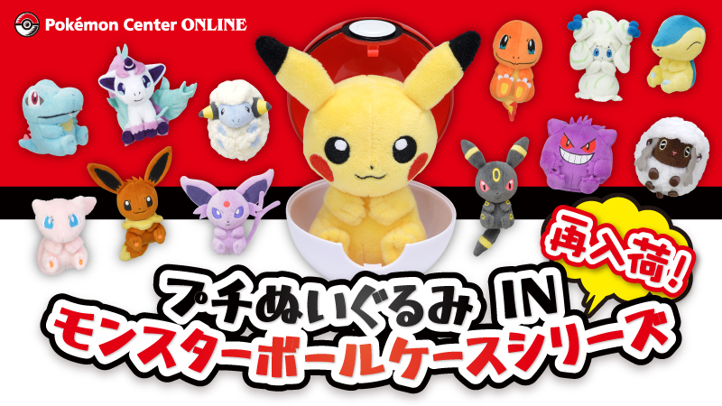 ポケモンセンターオンライン で、モンスターボール型のケースに入った