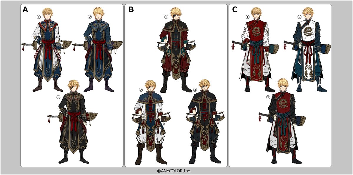 告知】にじさんじ「エクス・アルビオくん（@Ex_Albio）」の新衣装の