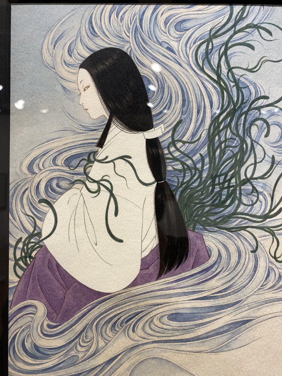 神保町の文房堂ギャラリーで開催中の山本タカト氏の原画展へ 筆圧が観