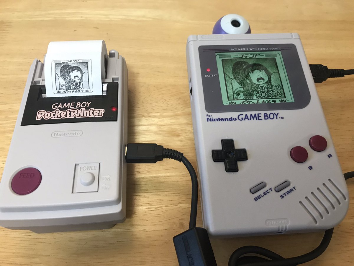 ゲームボーイのポケットカメラで撮った画像をポケットプリンタで印刷