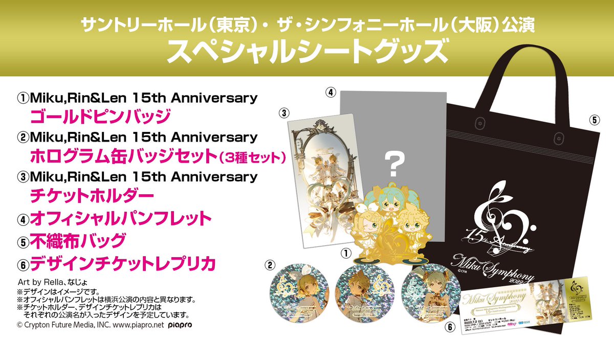 初音ミクシンフォニー2022 スペシャルシートグッズアイテム決定