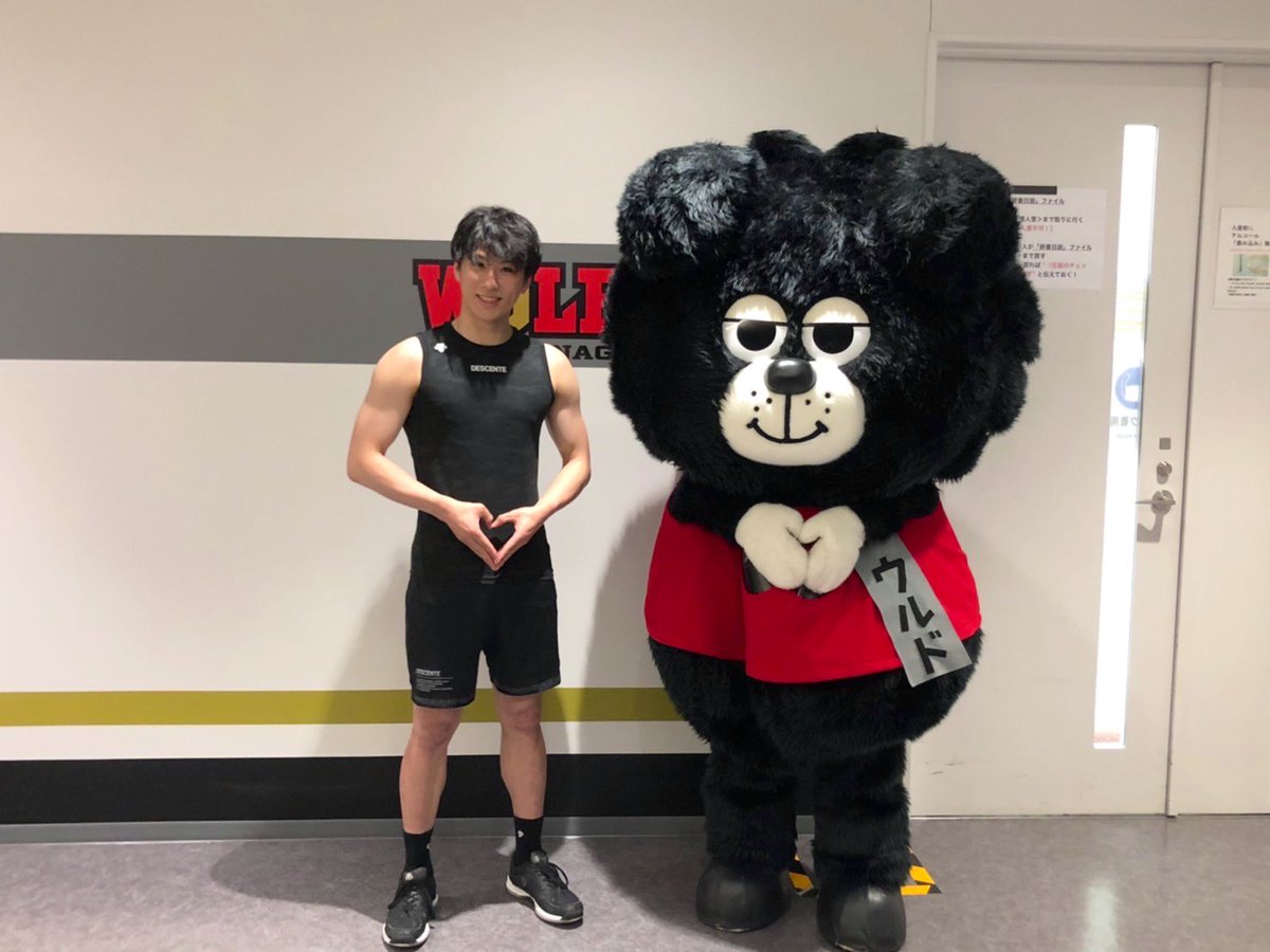 きゅんだド💘💘💘 #ウルドくん #ウルフドッグス名古屋 #市川健太