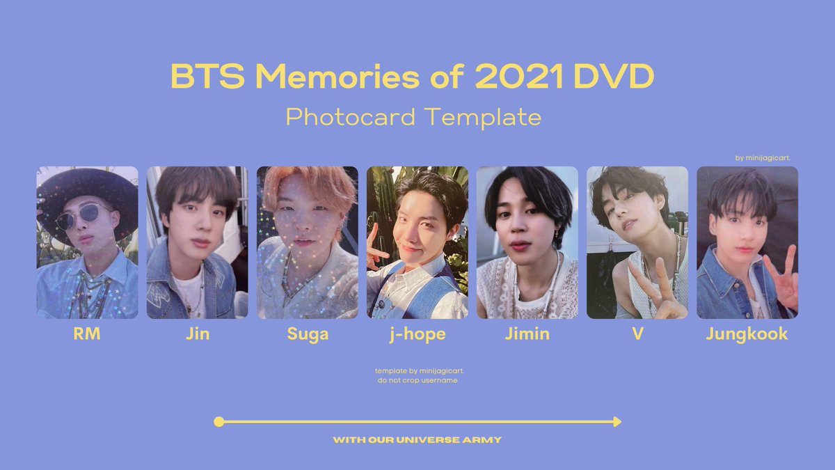 ꒰ bts memories of 2021 dvd photocard template ꒱ • feel free to