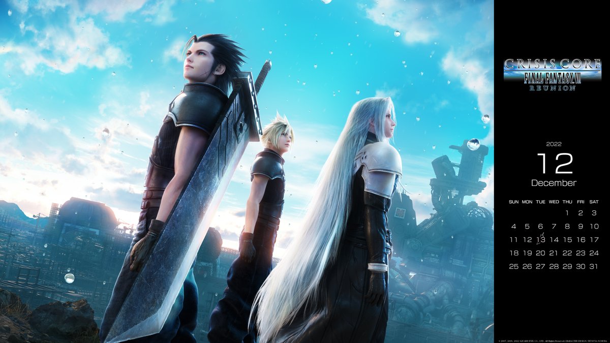 PC・スマホなどで使える今月の壁紙カレンダーは、発売目前の『CRISIS