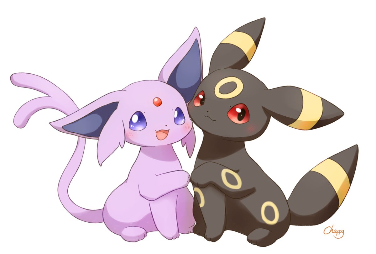 過去絵からエーフィとブラッキー💜🖤